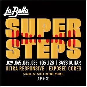 Labella SS40 Super-Steps-serie, snarenset voor basgitaar Extra Light 29/128