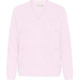 KAFFE - Kaffe Damestrui - Lilac Snow - V-hals - Gebreid - Heup-lengte