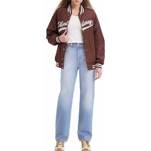 Levi's - Ribcage Straight Fit High Waist Jeans - Blauw - Katoen