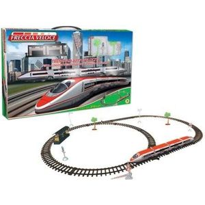 Set 61660 trein elektrische knipperlichten snel met raceroute 230 cm wit/rood