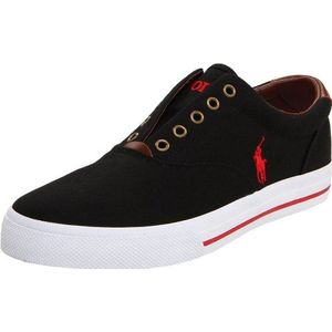 Polo Ralph Lauren Heren Vito Fashion Sneakers, zwart, 45.5 EU