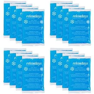 Hot Cold Packs - Blauw - Set van 12 - 9 x 15 cm - Gelpacks - Herbruikbaar