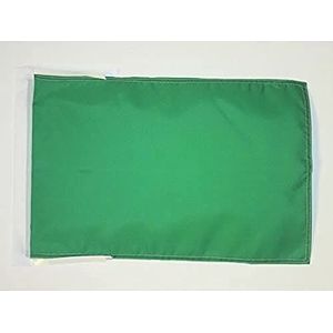 Race officier groen Vlag 45x30 cm koorden - Racing SMALL vlaggen 30 x 45 cm - Banner 18x12 in Hoge kwaliteit - AZ FLAG