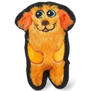 Outward Hound Durablez Stoer pluche piepend hondenspeelgoed, hond, oranje, XS