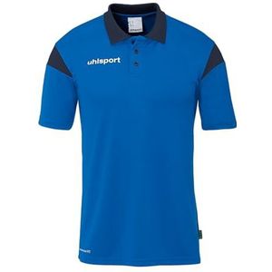 uhlsport Squad 27 Poloshirt voor heren, dames en kinderen, T-shirt met polokraag, Azuurblauw/marine, L