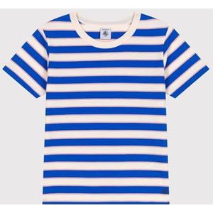 Petit Bateau T-shirt met korte mouwen voor meisjes, ecru/multico, 4 Jaren