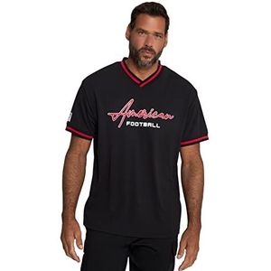 JP 1880 Heren Football, oversized T-shirt, zwart, 3XL, zwart, 3XL