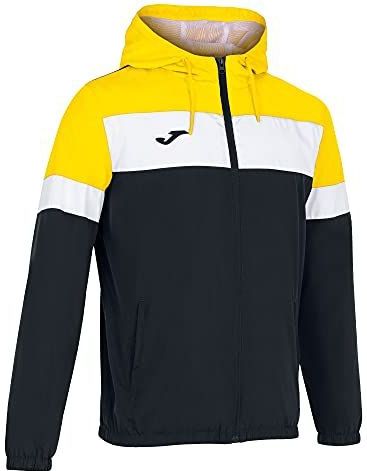 Joma - Crew IV - Waterdichte Jas - Zwart/Geel