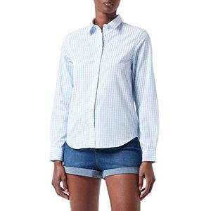 GANT Dames Reg Broadcloth Gingham Shirt Blouse, Hamptons Blue., 44
