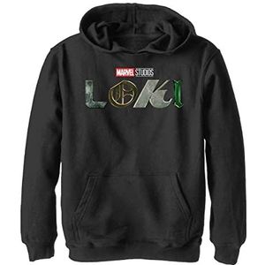 Marvel Loki Logo Hoodie voor jongens, zwart, S