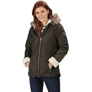 Regatta Vrouwen Whitley Waterafstotend & Thermo-guard Geïsoleerde Faux Fur Hooded Winter Jacket Verbijsterd/Gewatteerd