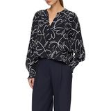 s.Oliver - Blouse - Viscose - Met Print - V-hals