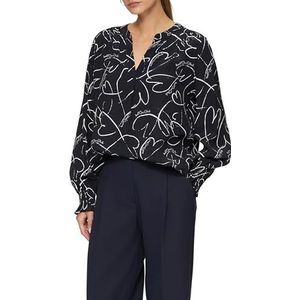 s.Oliver - Blouse - Viscose - Met Print - V-hals