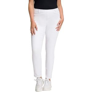 Ulla Popken Jeggingbroek voor dames, sneeuwwit, 33W x 30L