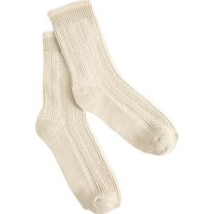 Koton Vrouwen gebreide detail getextureerde Socket sokken, ecru(002), One Size, ECRU(002), Eén Maat
