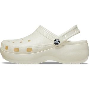 Crocs - Classic Platform Glitter - Klompen - Chalk
