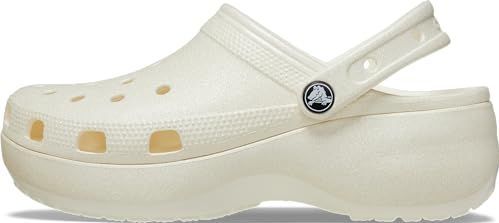 Crocs - Classic Platform Glitter - Klompen - Chalk