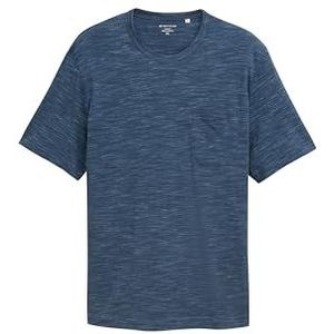 TOM TAILOR Heren Plussize T-shirt, 36172 - Nighttime Blue Multi Inject, 4XL