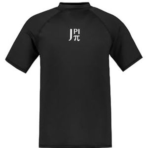 JP 1880 - Zwemshirt - Zwart - Halflange Mouwen - Opstaande Kraag - UV-bescherming