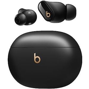 Beats Studio Buds + (2023): echt draadloze oortjes met ruisonderdrukking, verbeterde compatibiliteit met Apple en Android, ingebouwde microfoon, zweetbestendige bluetoothoortjes - Zwart en goud