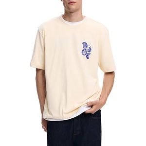 Desigual - T-shirt - Multicolor - Korte Mouwen - Paisley-Graphic