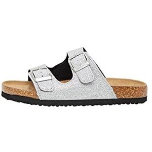 NAME IT Nkfflora Noos sandalen voor meisjes, Zilverkleurig., 39 EU