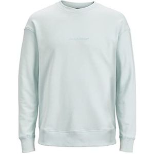 JACK & JONES PLUS Jorfaded Sweat Crew Neck Pls Sweatshirt, Pale Blue, 5XL, lichtblauw, 5XL