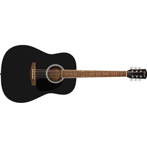 Fender FA-25 Alternative Series Dreadnought Acoustic Guitar, Beginner Guitar, with 2-Year Warranty, Black