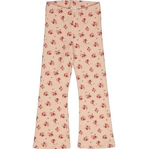 Müsli by Green Cotton Dahlia Flared Casual Pants voor meisjes, Rose Sugar/Russet/Peach, 110 cm