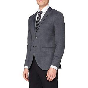 JACK & JONES JPRSOLARIS Super Slim Fit Blazer voor mannen, enkele rij knopen, dark grey, 56