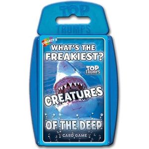 Top Trumps Creatures of the Deep Classic Card Game, leer feiten over de blauwe blubber kwallen, octopus en pinguïns in dit educatieve spel vol speelgoed, cadeau en speelgoed voor jongens en meisjes