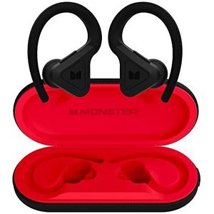 Monster - DNA Fit - Draadloze hoofdtelefoon met beugel - In-ear Bluetooth oordopjes - Ruisonderdrukking - Waterbestendig - Ergonomisch - Zwart