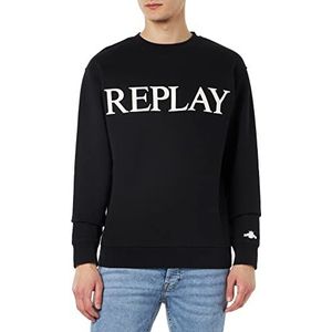 Replay Sweatshirt voor heren, Black 098, S