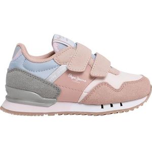 Pepe Jeans London Colors Gk, meisjessneakers, roze marmer roze, 26 EU, Roze Marmer Roze, 26 EU