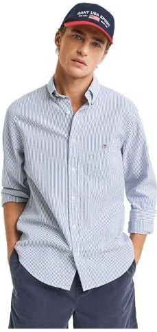 Gant - 3250049 Overhemd - Blauw - Katoen - Regular Fit