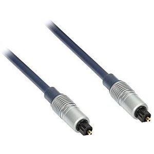 Optische audiokabel/LWL glasvezel kabel - 1 m - HOGE KWALITEIT - Toslink stekker aan stekker, Ø 6 mm - BLAUW