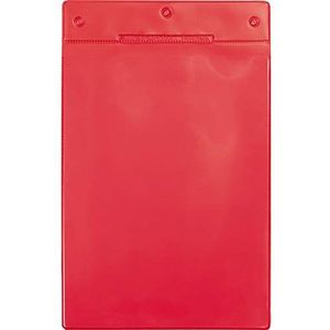 Tarifold Es 162203 Pack met 10 magnetische documenthouders, A5, verticaal, voor rekken, vuilnisbakken, magneetzakken, rood