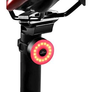 one By Camamoto Stop Fietslicht MTB achterlicht USB oplaadbaar voor fiets, vrije tijd, trekking, multifunctioneel, 5 lichtmodi, waterdicht IP64 universeel