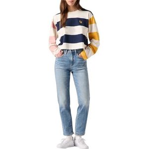 LEVI'S - 724 High Rise Straight - Jeans - Blauw - Denim