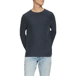 Q/S designed by - Gebreide Trui - Blauw - Met Rolrand