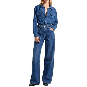 Pepe Jeans Jeans met wijde pijpen voor dames Uhw Utility, Blauw (Denim), 29W / 30L