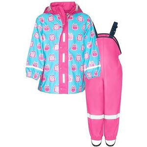Playshoes - Regenpak - Roze - Uil - Waterdicht - 80