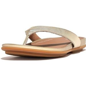 Fitflop Gracie lederen slippers voor dames, Platino, 39 EU