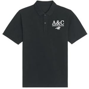 AMERICAN COLLEGE USA Zwart poloshirt 12 jaar casual, Zwart, 12 Jaar