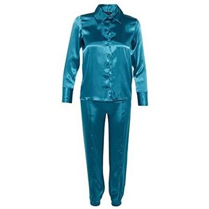 Trendyol Pyjama Set - Groen - Effen, Blauw, 68