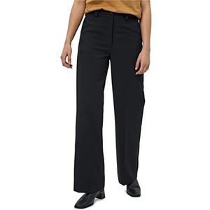 Peppercorn Ginette broek met hoge taille en wijde pijpen | zwarte broek dames | lentebroek voor dames VK | maat 14