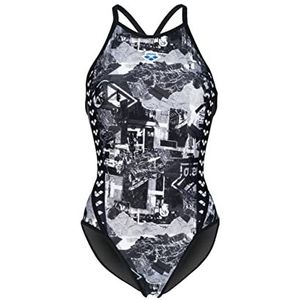 ARENA Icons Swimsuit Fast Back Allover, Multi asfalt, 38 voor heren, Multi-asfalt