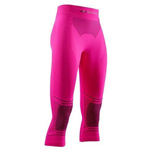 X-Bionic Dames Energizer 4.0 3/4 Pants, Neon Flamingo/Anthra, L