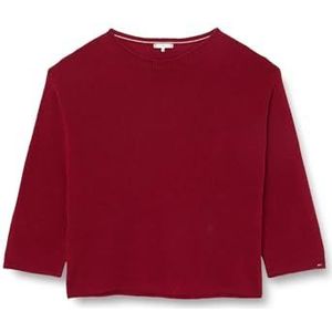 Tommy Hilfiger Dames CRV Soft Wool Boat-nk Sweater Truien Truien, Rouge, 50
