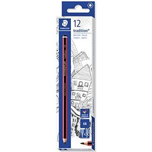 STAEDTLER 110-6B Tradition potloden hardheid 6B 12 stuks